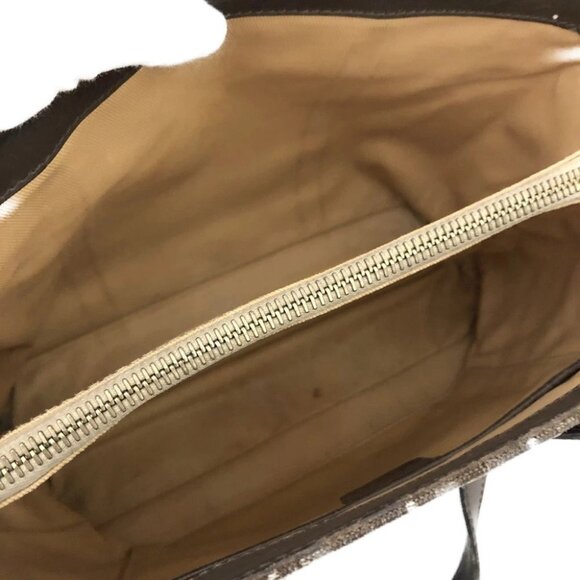 CELINE Macadam C Canvas Tote Bag Brown/8BF0524 - Picture 9 of 12